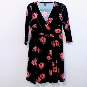 Torrid Black Velvet Dress